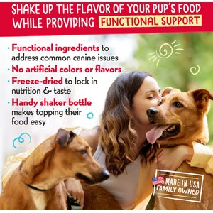 Charlee Bear Necessities Freeze-Dried Salmon & Whitefish Recipe Hip & Joint Support Grain-Free Dog Food Topper, 1-oz jar