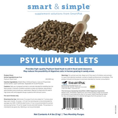 Show full view: SmartEquine Smart & Simple Psyllium Pellet Horse Supplement, 4.4-lb bag slide 2 of 8