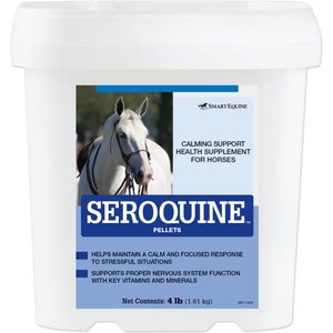 SmartEquine Seroquine Calmative Support Formula Pellets Horse Supplement, 4-lb bucket