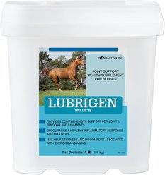 SmartEquine Lubrigen Joint Support Formula Pellets Horse Supplement, 4-lb bucket