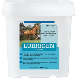 SmartEquine Lubrigen Joint Support Formula Pellets Horse Supplement, 4-lb bucket