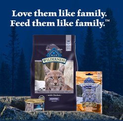 Blue Buffalo Wilderness Adult 7+ Chicken Recipe High-Protein Grain-Free Pate Wet Cat Food, 3-oz can, case of 4 slide 2 of 9
