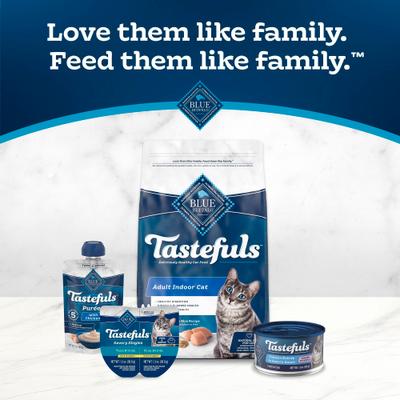 Show full view: Blue Buffalo Tastefuls Tender Morsels Chicken Entrée Wet Cat Food, 3-oz can, case of 4 slide 10 of 11