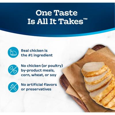 Show full view: Blue Buffalo Tastefuls Chicken Entrée Mature Cats Pate Wet Cat Food, 3-oz can, case of 4 slide 7 of 11