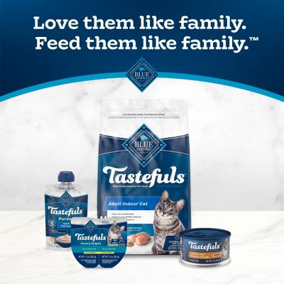 Show full view: Blue Buffalo Tastefuls Turkey & Chicken Entrée Pate Wet Cat Food, 3-oz can, case of 4 slide 10 of 11