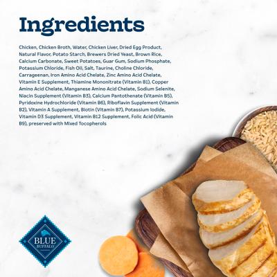 Show full view: Blue Buffalo Tastefuls Tender Morsels Chicken Entrée Wet Cat Food, 3-oz can, case of 4 slide 6 of 11