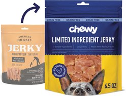 Chewy Limited Ingredient Chicken Jerky Natural Grain-Free Dog Treats (FORMERLY AMERICAN JOURNEY), 6.5-oz bag