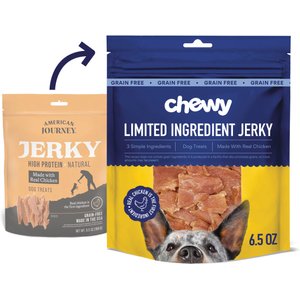 Chewy Limited Ingredient Chicken Jerky Natural Grain-Free Dog Treats (FORMERLY AMERICAN JOURNEY), 6.5-oz bag
