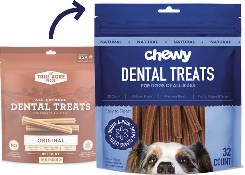 CHEWY Natural Original Flavor Dental Chew Dog Treats