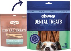 Chewy Natural Mint Flavor Dental Chew Dog Treats (FORMERLY TRUE ACRE FOODS), 32 count