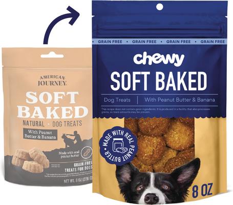 CHEWY Soft-Baked With Peanut Butter Banana Grain-Free Dog