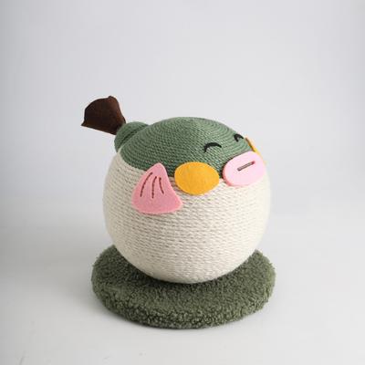 Show full view: Fairela Pufferfish Cat Ball Toy, Green slide 5 of 9