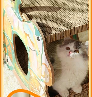Show full view: Fairela 16.5-in Princess Carriage Cat Scratcher, Orange/Green slide 7 of 9