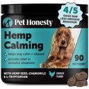 Pet Honesty Calming Hemp Chicken Flavored Calming & Anxiety Chews Supplement for Dogs, 90 count