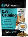 Pet Honesty Dual Texture Chicken Flavored Calming Chews for Cats, 3.7-oz pouch