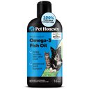 Pet Honesty Wild Caught Omega-3 Fish Oil Liquid Skin & Coat Health Supplement for Dogs & Cats, 16-fl oz bottle