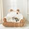 Show in main carousel: Fairela Little Bear Fabric Furniture Style Sofa Dog & Cat Bed with Removable Cover, Brown/White, Medium slide 3 of 8