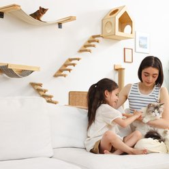 FUKUMARU 34-in Wall-Mounted Cat Window Perch, Beige slide 2 of 6