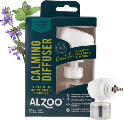 Show full view: ALZOO Natural Plant Based Plug-In & Refill Kit Cat Calming Diffuser slide 3 of 9