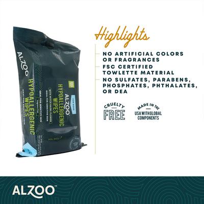 Show full view: ALZOO Plant Based Hypoallergenic Dog Wipes, 100 count slide 6 of 8