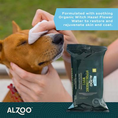 Show full view: ALZOO Plant Based Hypoallergenic Dog Wipes, 100 count slide 5 of 8
