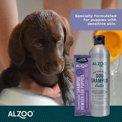 Show full view: ALZOO Concentrated Puppy Shampoo Powder Refill, Vanilla Scent, 1.4-fl oz pouch slide 3 of 7