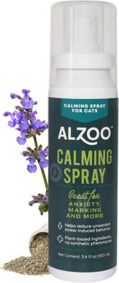 Show full view: ALZOO Natural Plant Based Calming Cat Spray, 3.4-fl oz bottle slide 3 of 9