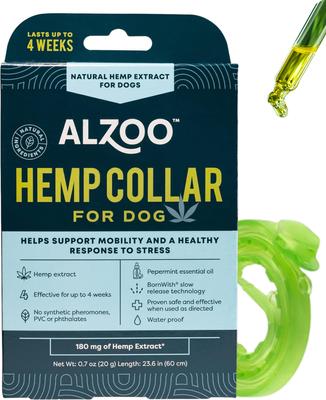 Show full view: ALZOO Natural Plant Based Hemp Premium Dog Collar slide 3 of 8