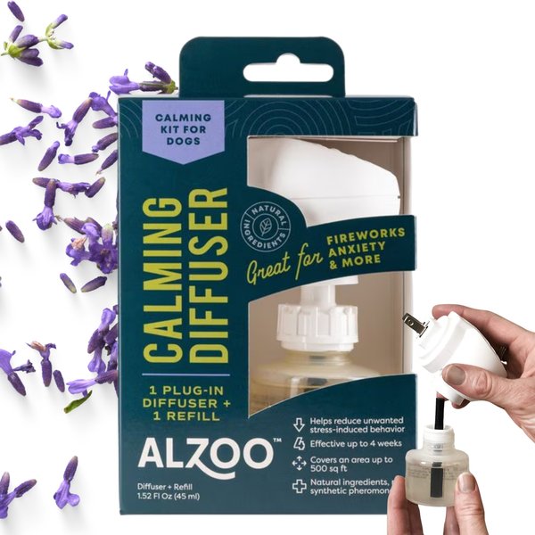 Show full view: ALZOO Natural Plant Based Plug-In & Refill Kit Dog Calming Diffuser slide 2 of 8