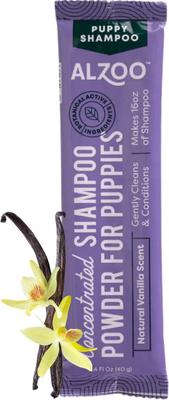 Show full view: ALZOO Concentrated Puppy Shampoo Powder Refill, Vanilla Scent, 1.4-fl oz pouch slide 2 of 7