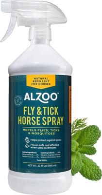 Show full view: ALZOO Natural Plant Based Fly & Tick Repellent Horse Spray, 32-oz bottle slide 2 of 7