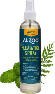 Show full view: ALZOO Natural Plant Based Flea & Tick Spray for Dogs, 8-fl oz bottle slide 2 of 8