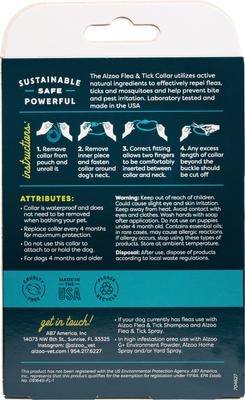 Show full view: ALZOO Natural Plant Based Flea & Tick Collar for Dogs, Small slide 3 of 8