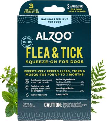 Show full view: ALZOO Natural Plant Based Flea & Tick Spot-On for Dogs, 0.1-oz tube slide 2 of 9