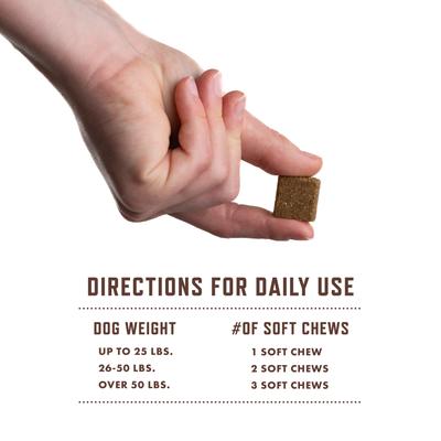 Show full view: Rocco & Roxie Supply Co. Duck Flavored Allergy Soft Chew Supplement for Dogs, 60 count slide 7 of 9