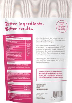 Show full view: Rocco & Roxie Supply Co. Duck Flavored Allergy Soft Chew Supplement for Dogs, 60 count slide 9 of 9