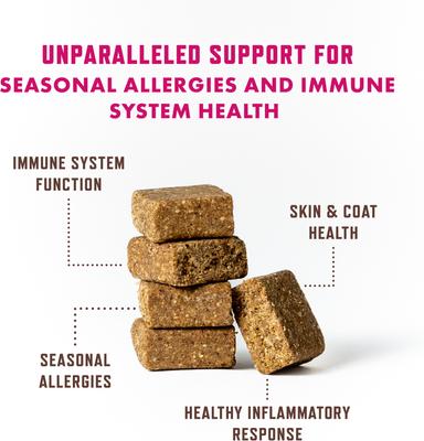 Show full view: Rocco & Roxie Supply Co. Duck Flavored Allergy Soft Chew Supplement for Dogs, 60 count slide 4 of 9