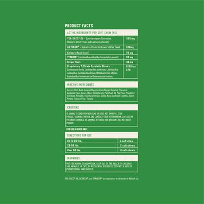 Show full view: Rocco & Roxie Supply Co. Duck Flavored Probiotic Digestive Aid Soft Chew Supplement for Dogs, 60 count slide 6 of 7