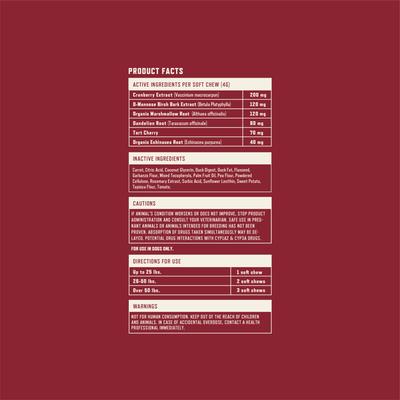 Show full view: Rocco & Roxie Supply Co. Duck Flavored Chew Urinary Supplement for Dogs, 60 count slide 6 of 7