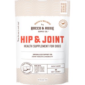 Rocco & Roxie Supply Co. Duck Flavored Chew Joint Supplement for Dogs, 60 count