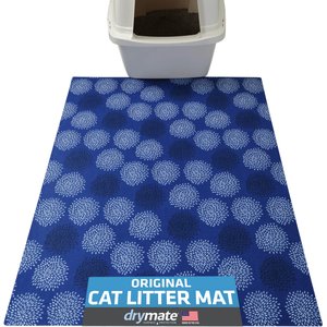 Drymate Protective & Decorative Cat Litter Mat, Medicine Blue, X-Large