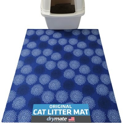 Drymate Drymate Protective & Decorative Cat Litter Mat, Medicine Blue, X-Large, 29-in x 36-in