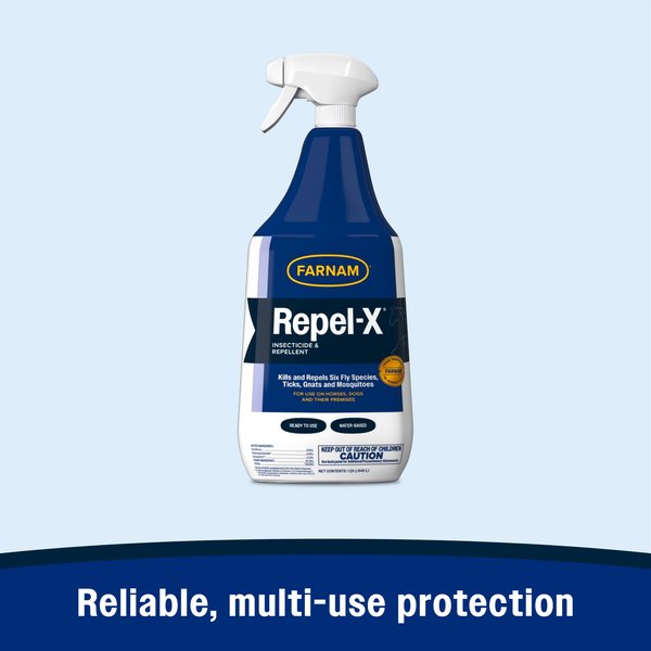 Show full view: Farnam Repel-X Dog & Horse Insecticide & Repellent, 32-fl oz bottle slide 3 of 9
