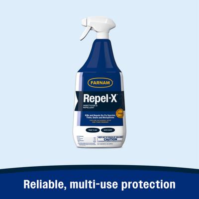 Show full view: Farnam Repel-X Horse Insecticide & Repellent, 32-fl oz bottle, bundle of 4 slide 2 of 8