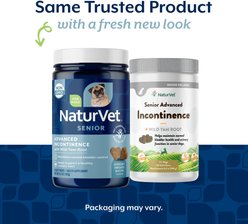 NaturVet Advanced Incontinence Hickory Smoked Bacon Flavored Senior Supplement for Dogs, 60 count slide 2 of 7