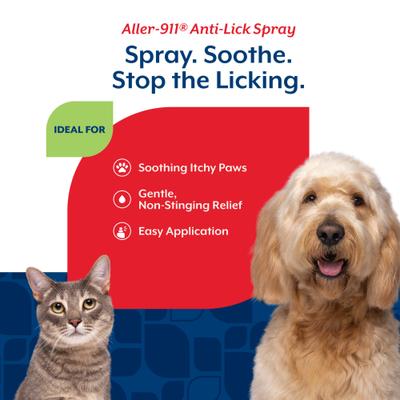Show full view: NaturVet Aller 911 Allergy Aid Anti-Lick Paw Plus Aloe Vera Dog & Cat Spray, 8-oz bottle & NaturVet Aller-911 Allergy Aid Plus Antioxidants Cat & Dog Soft Chews, 180 count slide 3 of 9