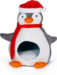 Prevue Pet Products Jolly Gentoo Penguin Hideaway Cat Bed, White