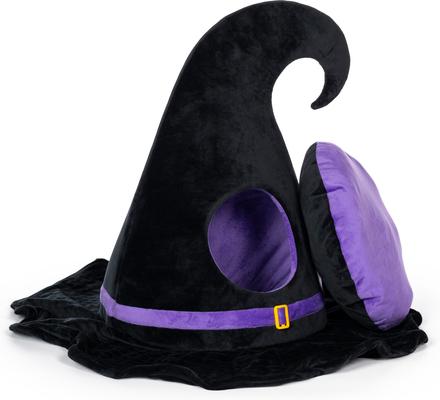 Show full view: Prevue Pet Products Hazel's Haunted Hat Hideaway Cat Bed, Black slide 2 of 2