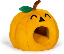 Prevue Pet Products Pye's Pumpkin Hideaway Cat Bed, Orange