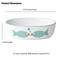 Show in main carousel: PetRageous Designs Bubble Fish Oval-Shaped Ceramic Cat Bowl, White/Turquoise Shimmer, 2-cup slide 4 of 5